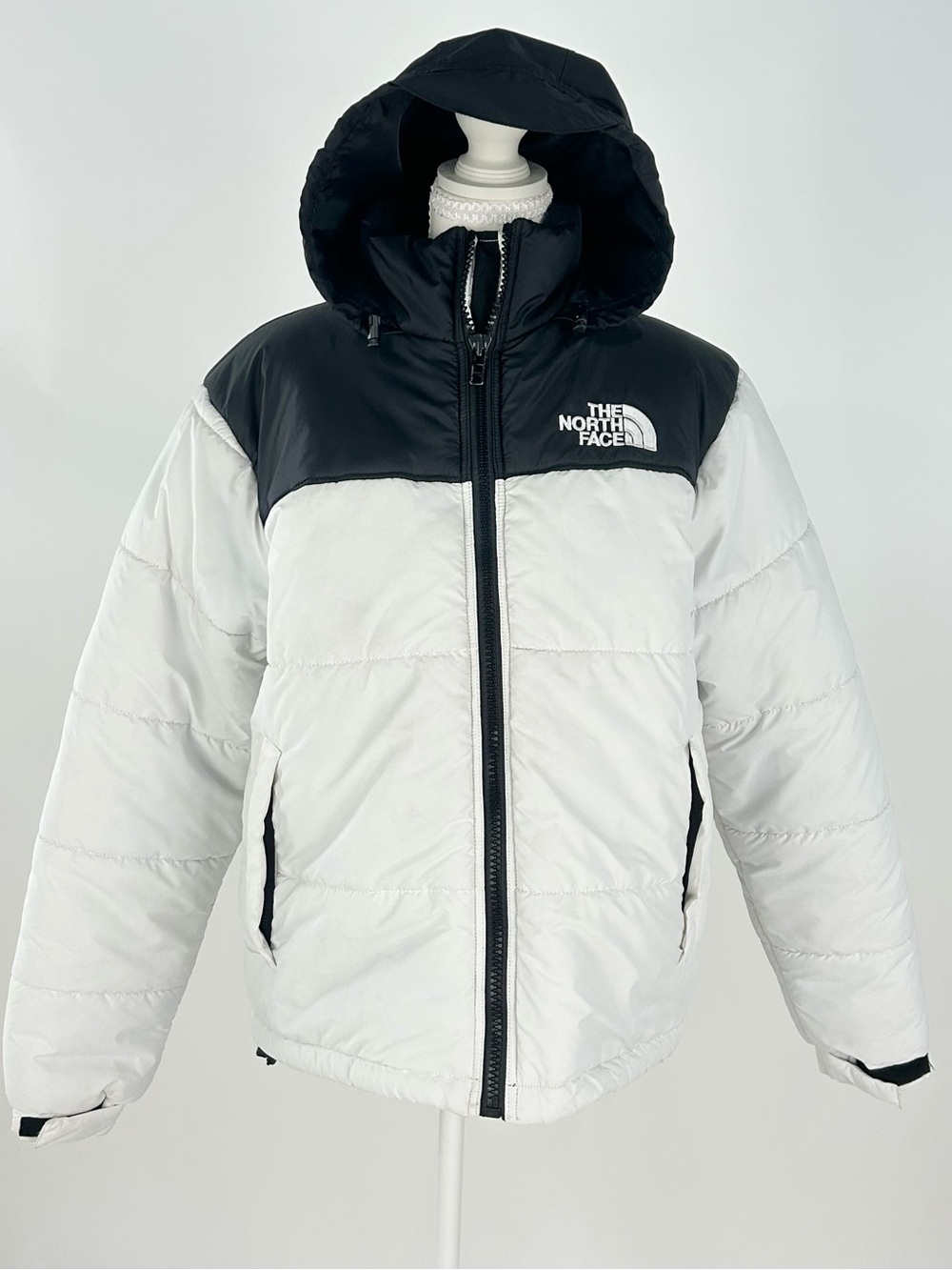The North Face Nuptse 2 700 Down Puffer Jacket White Black Men’s S 2016